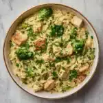 Cheesy Chicken Broccoli Orzo Recipe