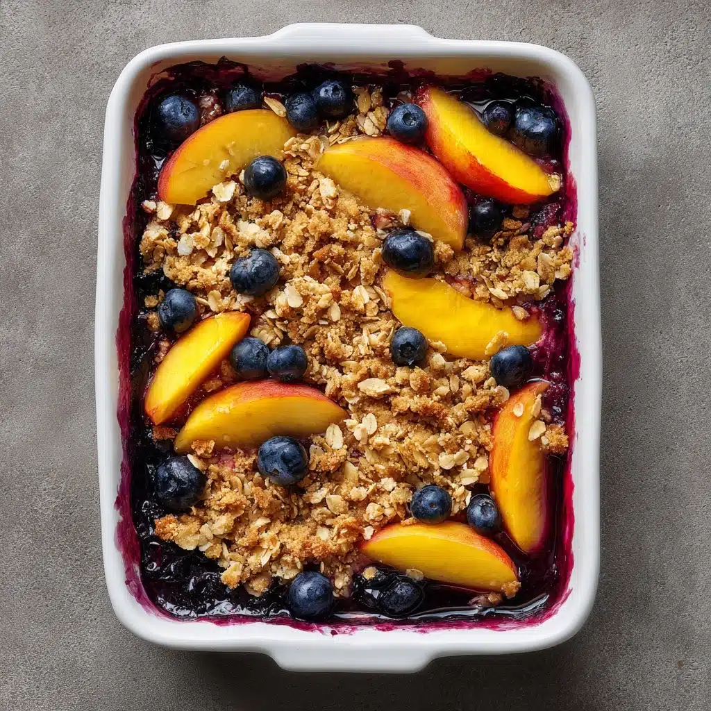 Peach Blueberry Crisp Recipe - Recipe Image