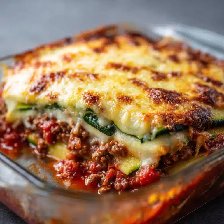 Zesty Zucchini Beef Casserole Recipe