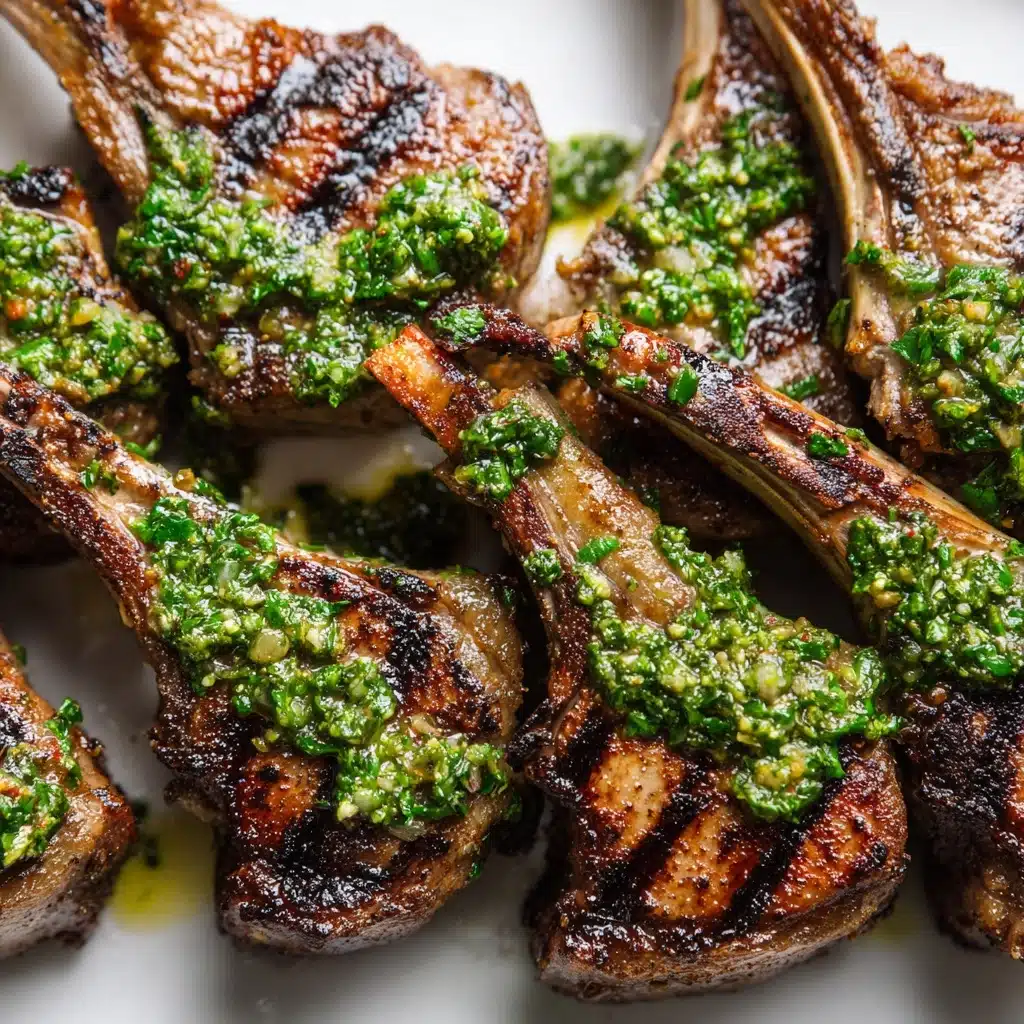 Lamb Chops with Garlic Mint Sauce Recipe - Recipe Image