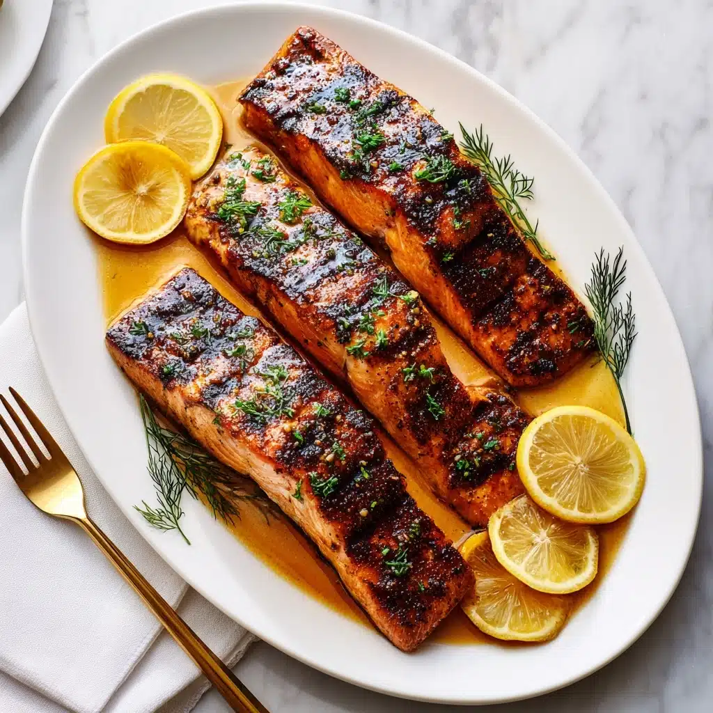Baked Cajun Salmon with Parmesan Risotto Recipe - Recipe Image