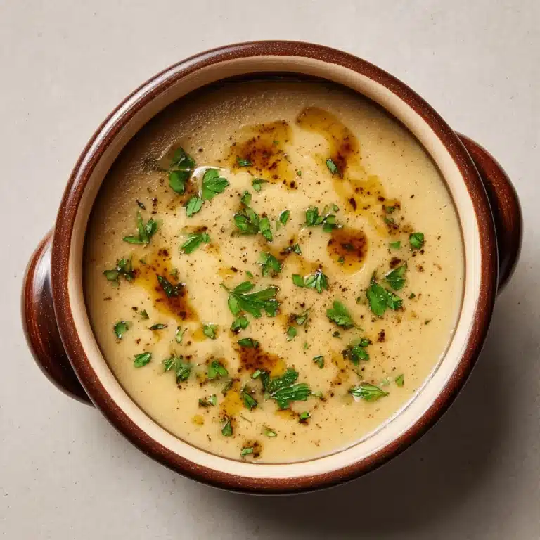 Asiago Roasted Garlic Cauliflower Soup Recipe