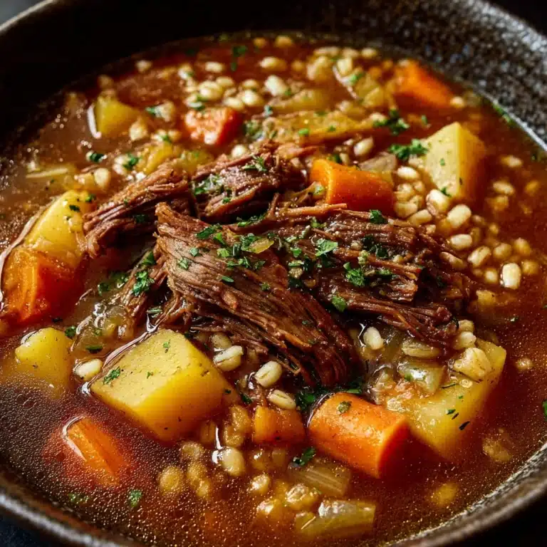 Hearty Beef and Barley Soup Recipe