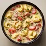 Creamy Vegetarian Tortellini Soup Recipe
