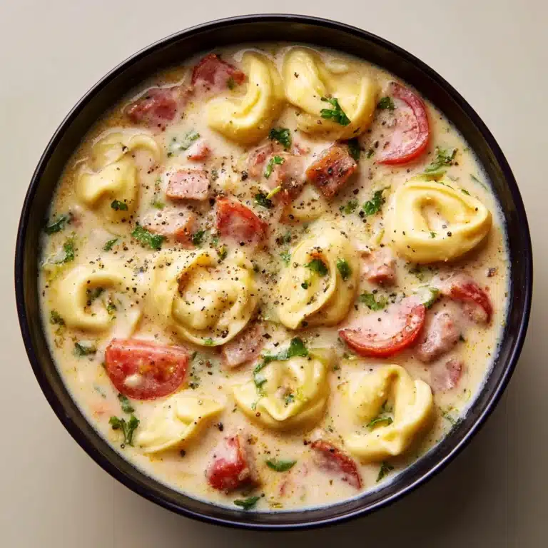 Creamy Vegetarian Tortellini Soup Recipe