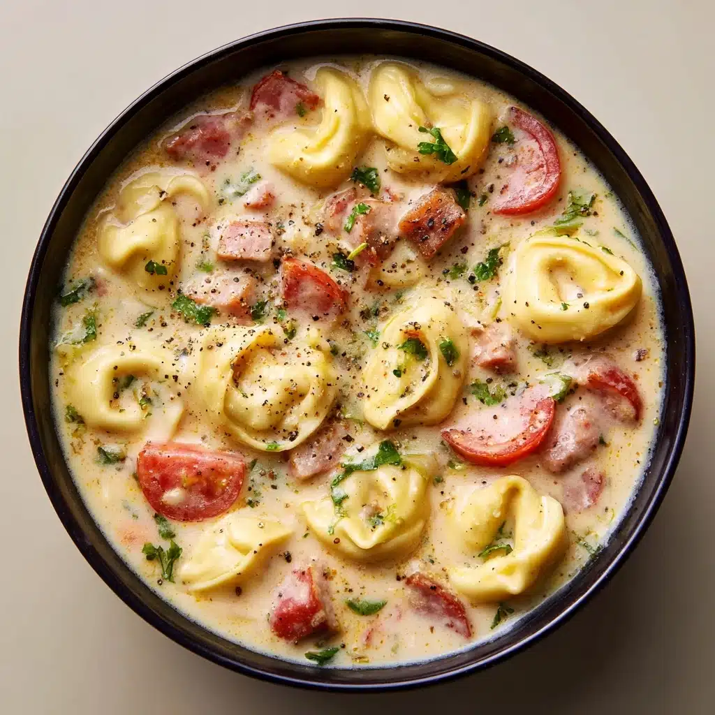Creamy Vegetarian Tortellini Soup Recipe - Recipe Image