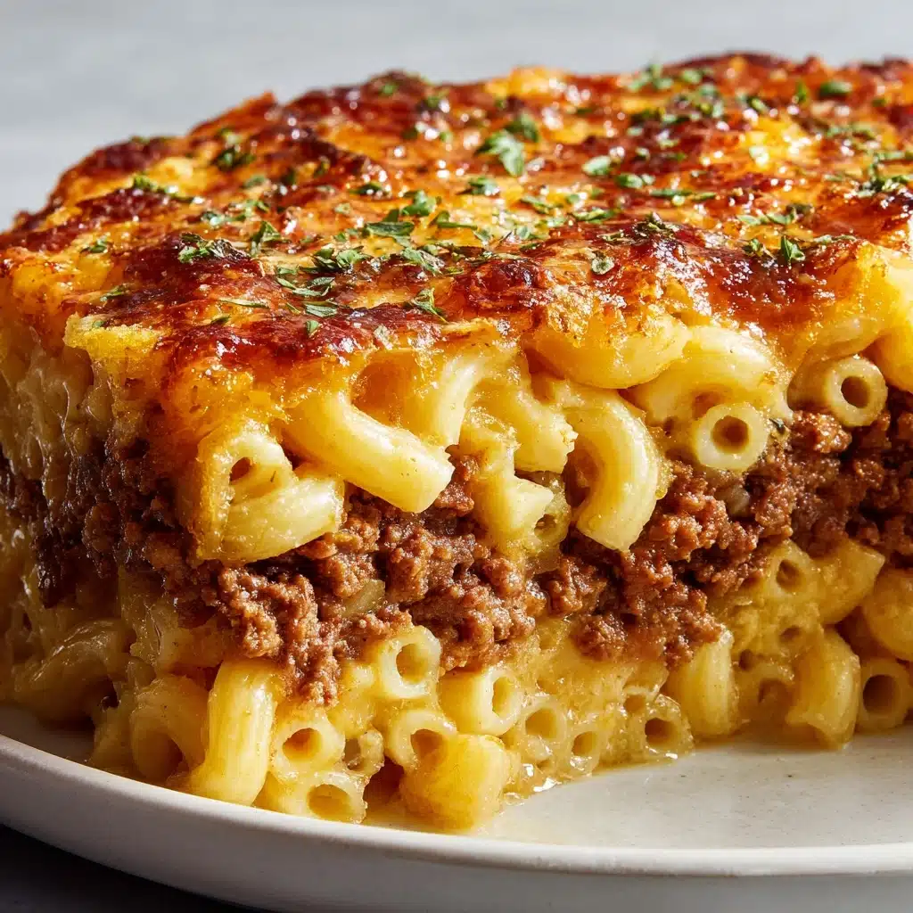 Mac ānā Cheese-Stuffed Meatloaf Recipe - Recipe Image