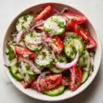 Cucumber, Onion, and Tomato Salad Recipe