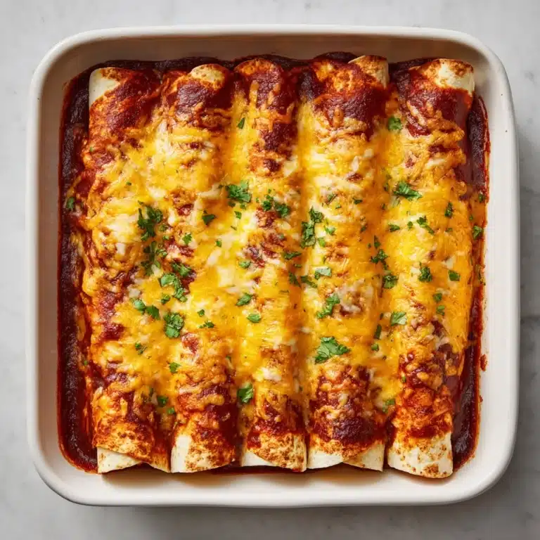 Chicken Enchiladas with Homemade Red Enchilada Sauce Recipe
