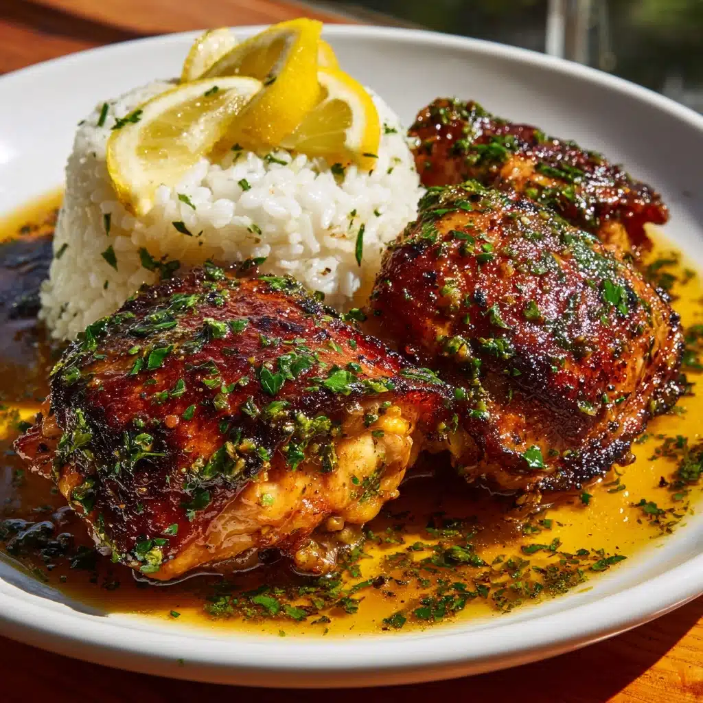 Crockpot Lemon Garlic Chicken Thighs Recipe - Recipe Image