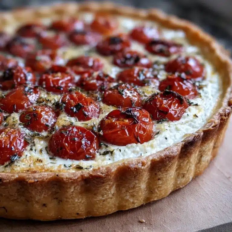 Goat Cheese & Cherry Tomato Tart Recipe