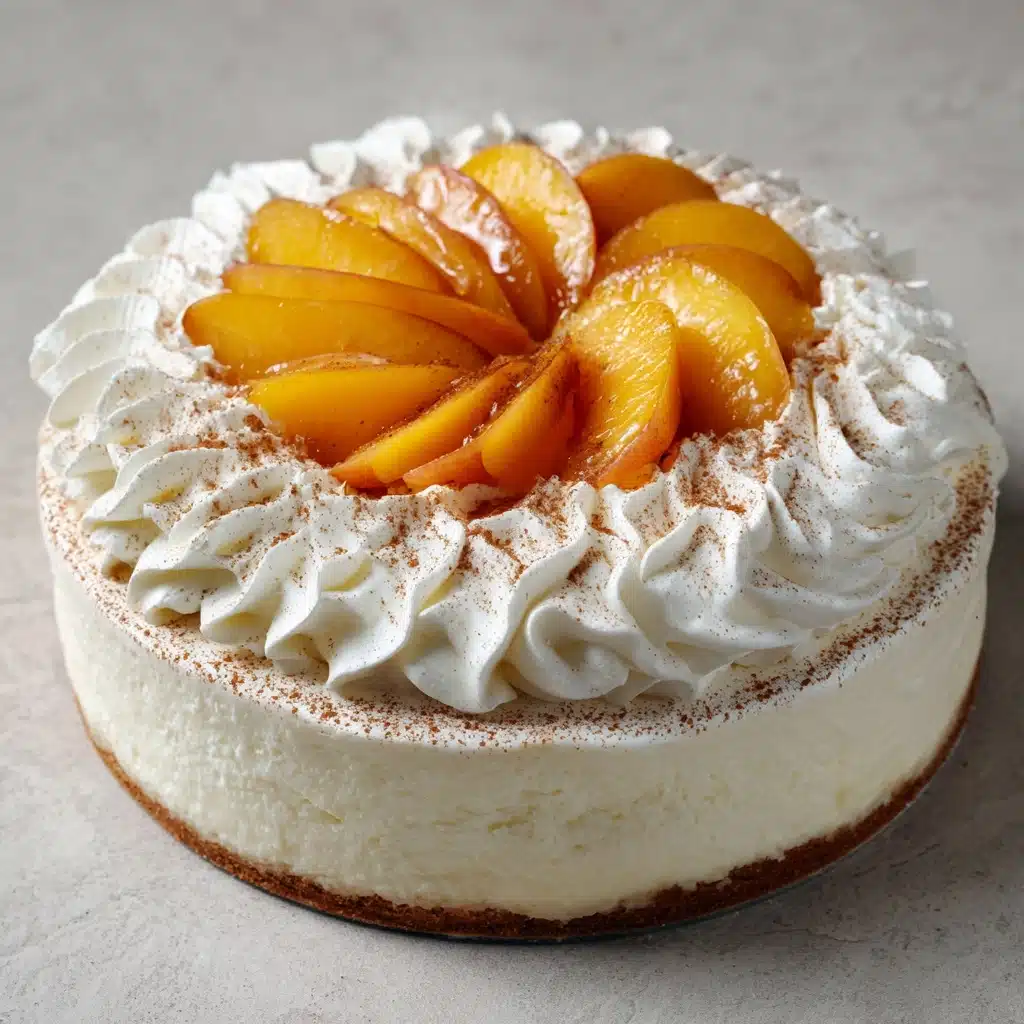 Peaches and Cream Punch Bowl Cake Recipe - Recipe Image