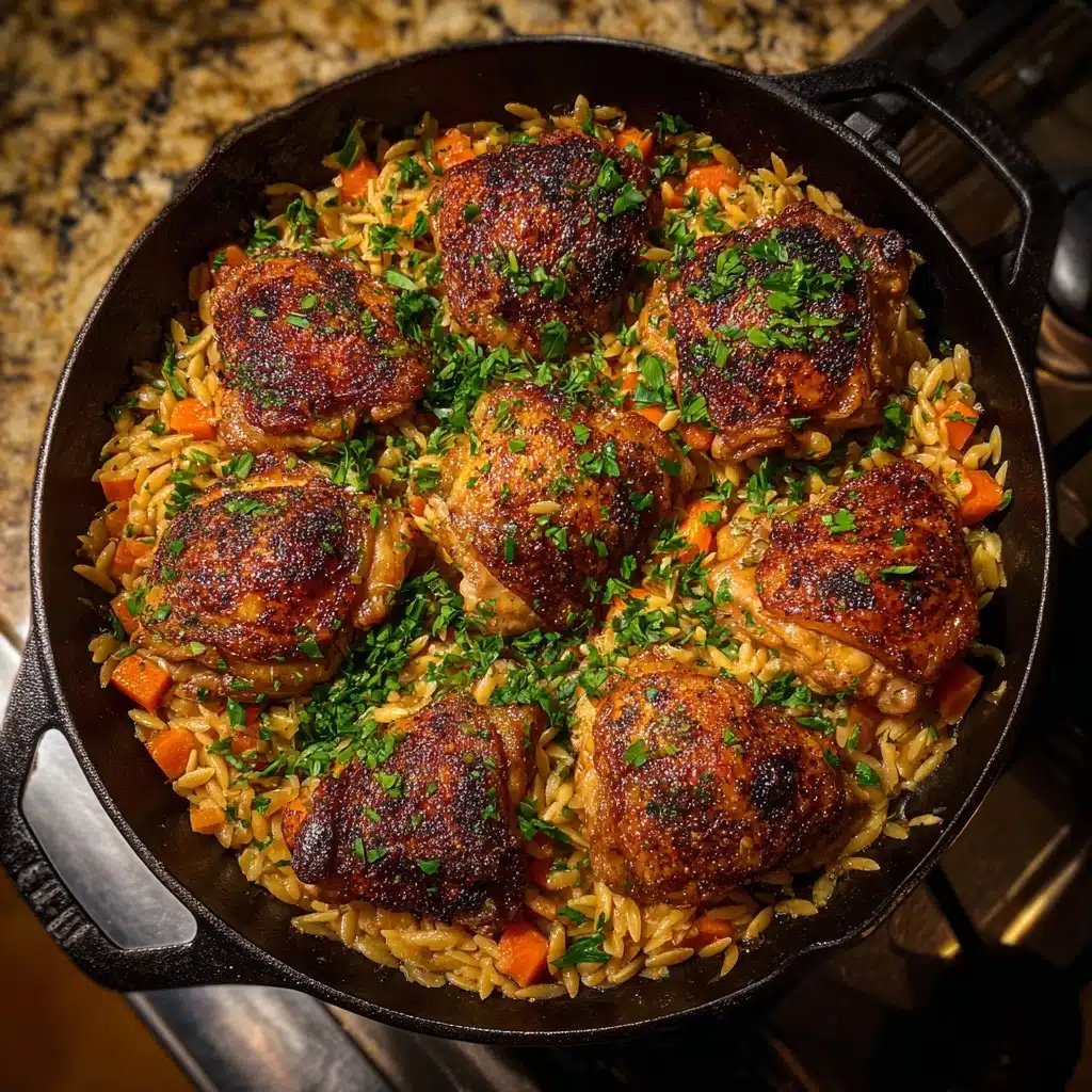 One Pot Chicken and Orzo Recipe - Recipe Image