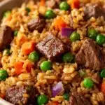 Onion Beef Fried Rice Recipe
