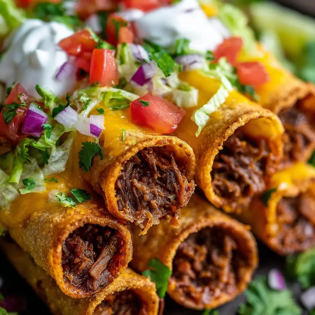 Crispy Beef Taquitos with Chipotle Sauce Recipe - Recipe Image