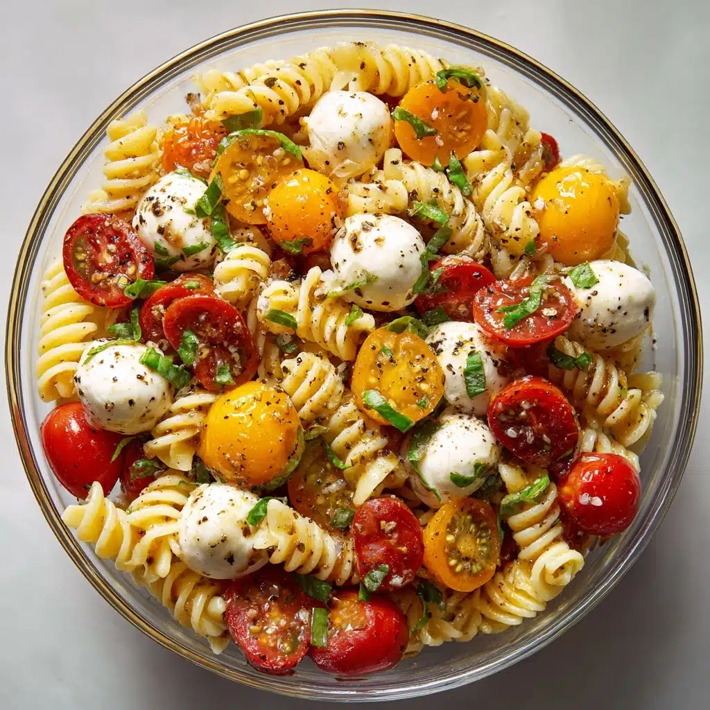Creamy Caprese Pasta Salad Recipe