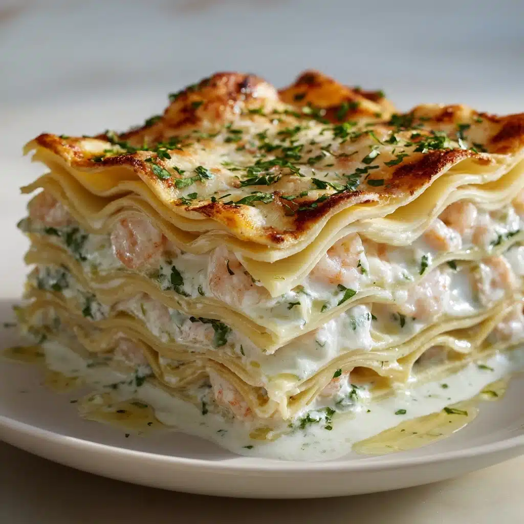 Garlic Butter Shrimp Scampi Lasagna Recipe