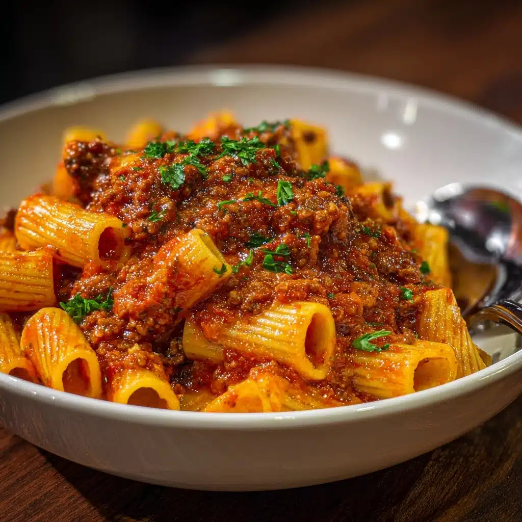 Beef Pasta in Tomato Sauce Recipe - Recipe Image