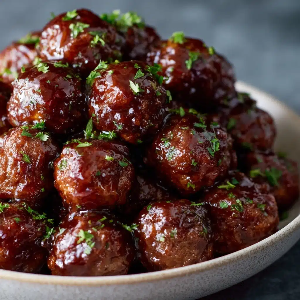 Slow Cooker Sweet & Savory Meatballs Recipe - Recipe Image