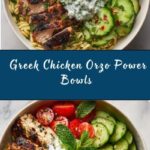 Greek Chicken Orzo Power Bowls Recipe