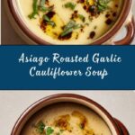 Asiago Roasted Garlic Cauliflower Soup Recipe