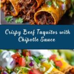 Crispy Beef Taquitos with Chipotle Sauce Recipe