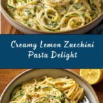 Creamy Lemon Zucchini Pasta Recipe