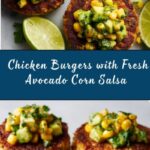 Chicken Burgers with Avocado Corn Salsa Recipe