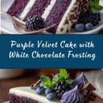 Purple Velvet Cake with White Chocolate Cream Cheese Frosting Recipe