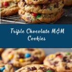 Soft and Chewy Triple Chocolate M&M Cookies Recipe