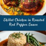 Skillet Chicken in Roasted Red Pepper Sauce Recipe