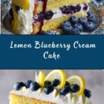 No-Bake Lemon Dazzling Blueberry Cream Cake Recipe