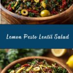 Lemon Pesto Lentil Salad Recipe