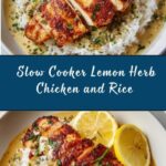 Slow Cooker Lemon Herb Chicken and Rice Recipe