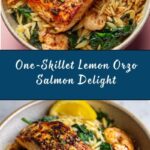 One-Skillet Salmon with Lemon Orzo Recipe