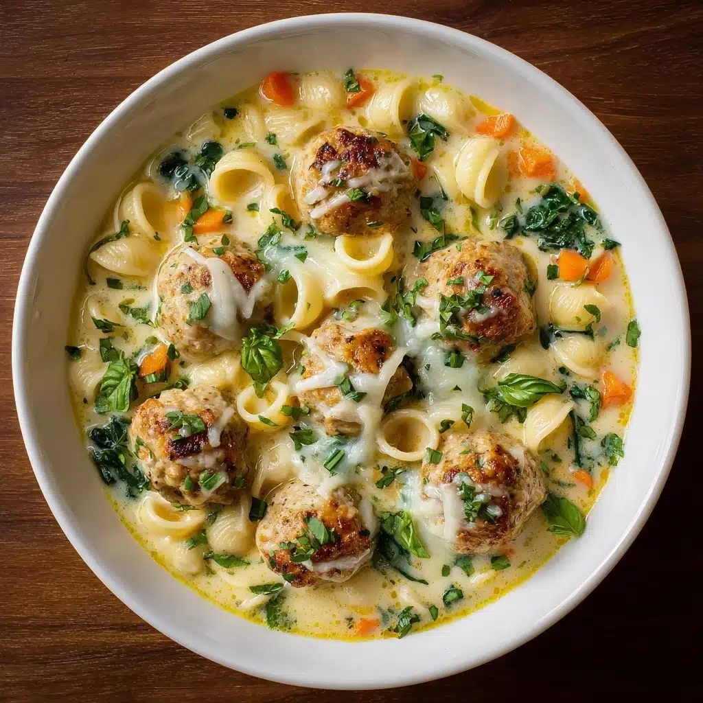Creamy Italian Meatball Soup Recipe - Recipe Image