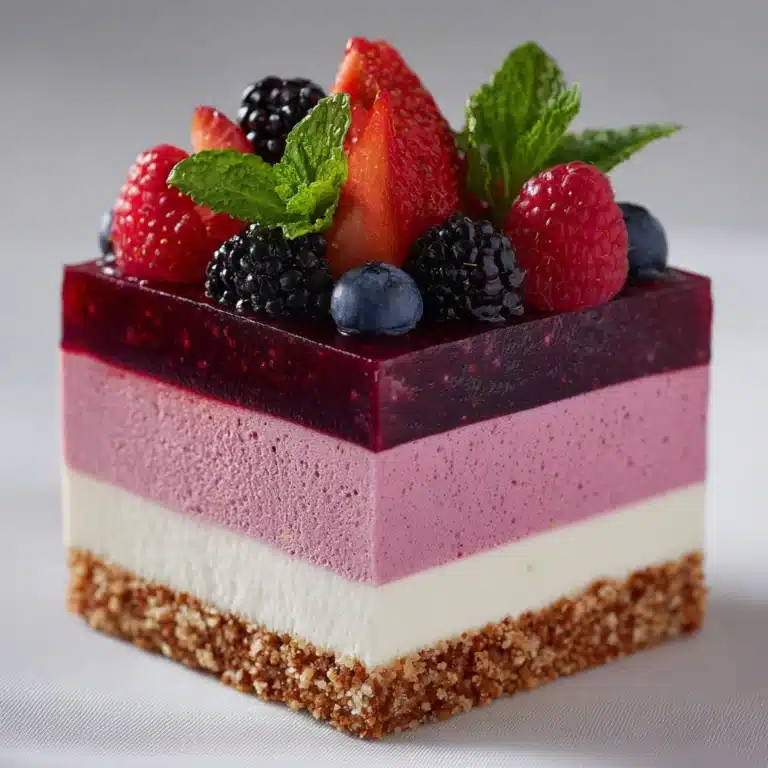 Berry Layered Mousse Cake Recipe