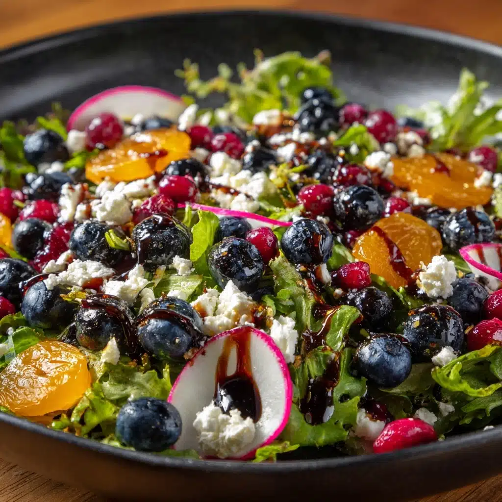 Cranberry Blueberry Salad with Blueberry Balsamic Dressing Recipe - Recipe Image