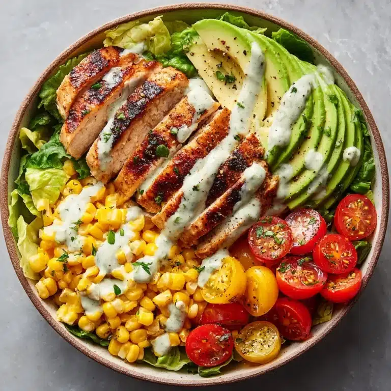 Grilled Chicken & Avocado Salad Bowl Recipe