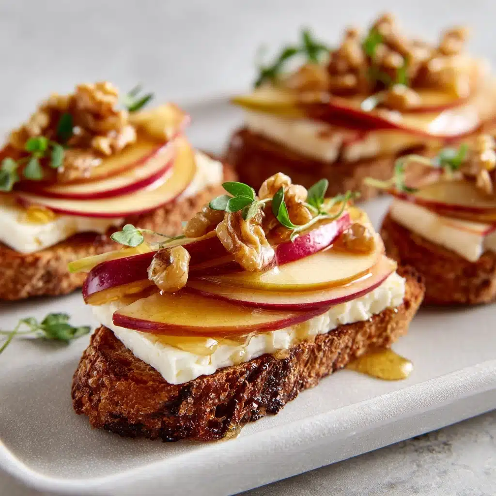 Brie, Apple, and Honey Crostini Recipe - Recipe Image