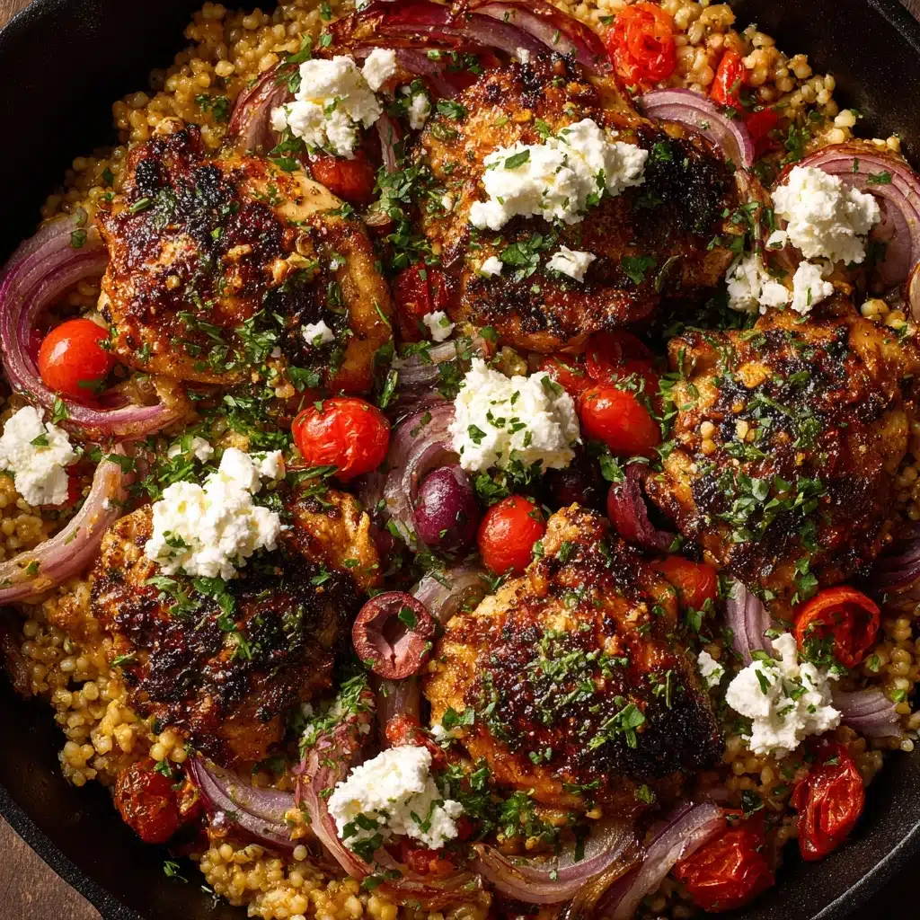Mediterranean Chicken & Rice Skillet Recipe - Recipe Image