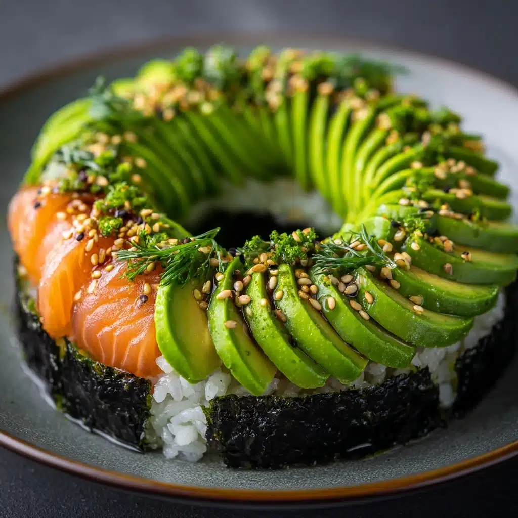 Avocado Sushi Cake Recipe - Recipe Image