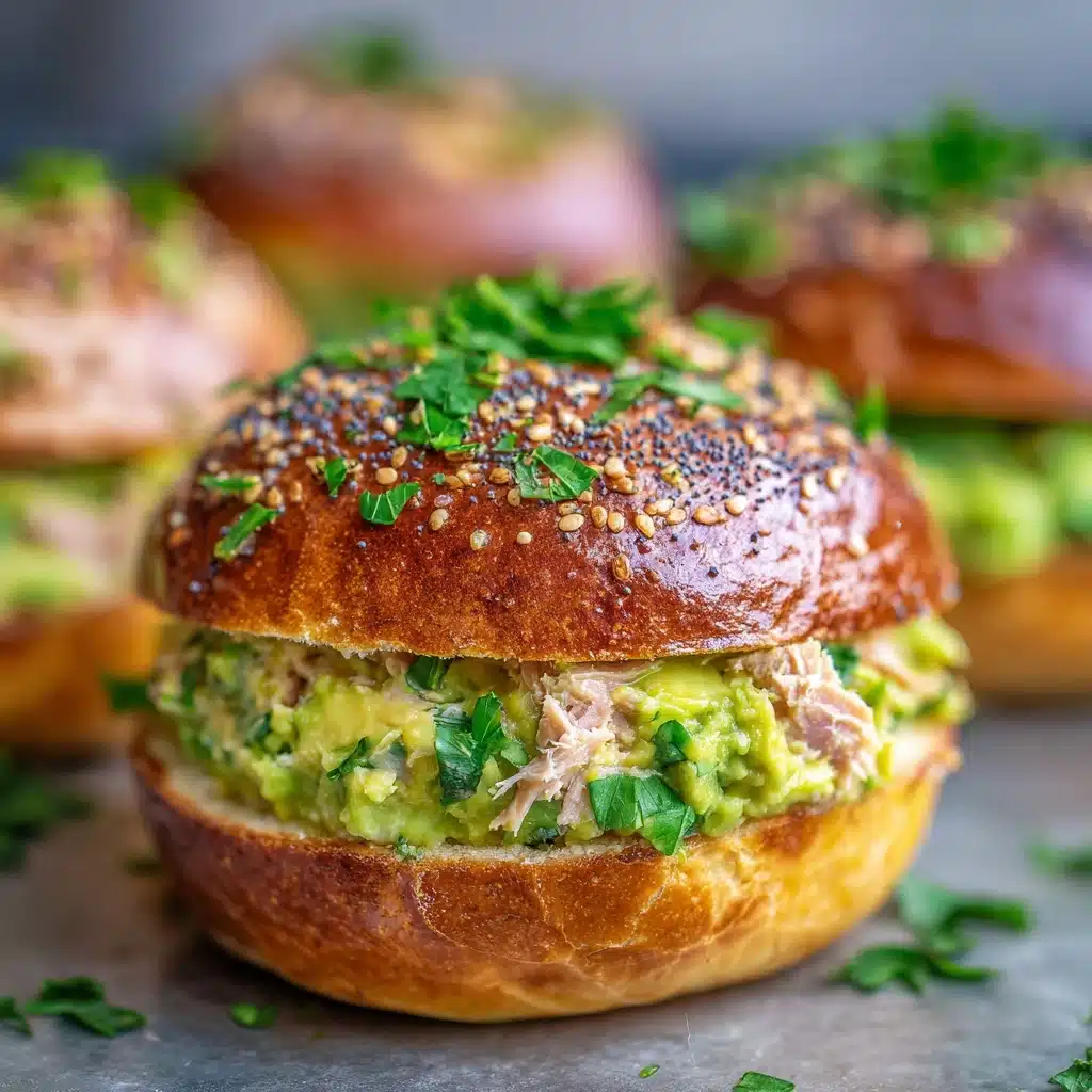 Avocado Tuna Melt Bagels Recipe - Recipe Image