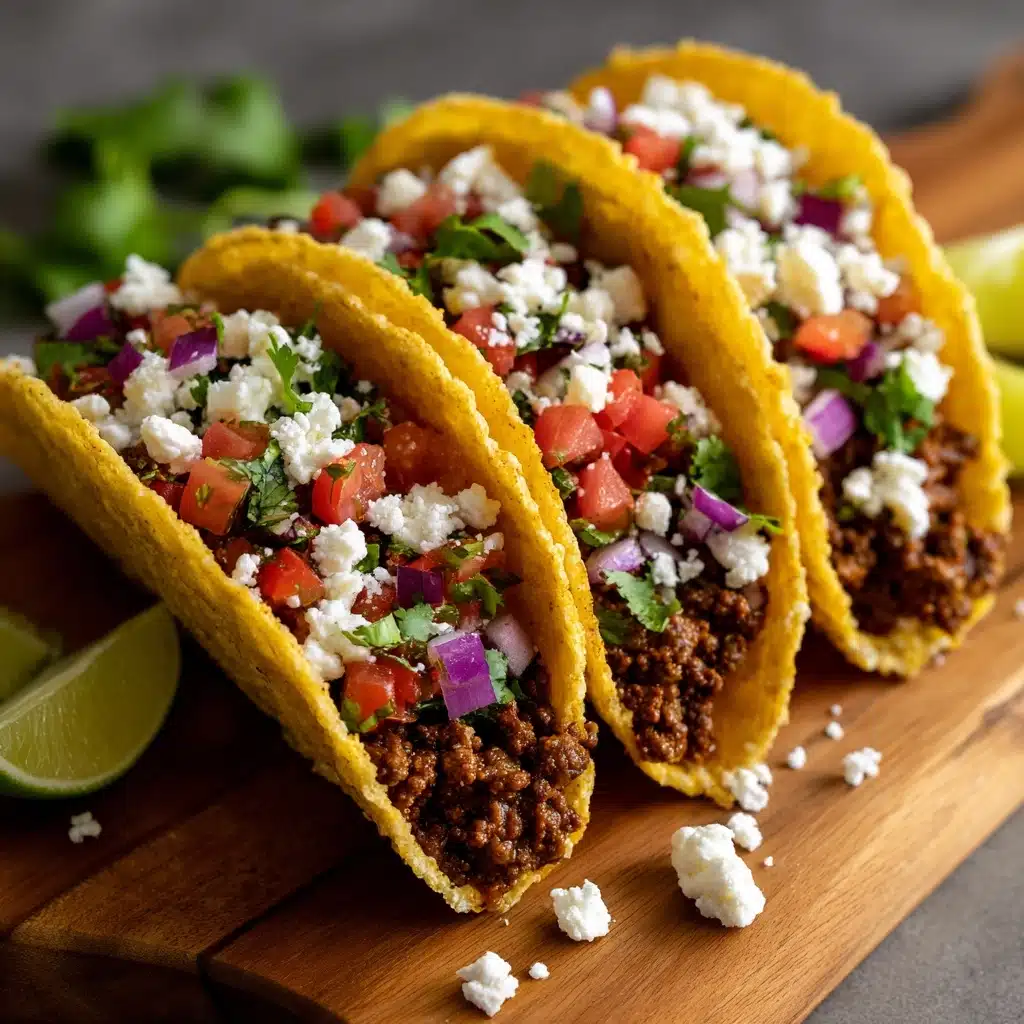 Crispy Ground Beef Tacos Recipe - Recipe Image