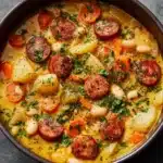 Creamy Bean Soup with Kielbasa Recipe
