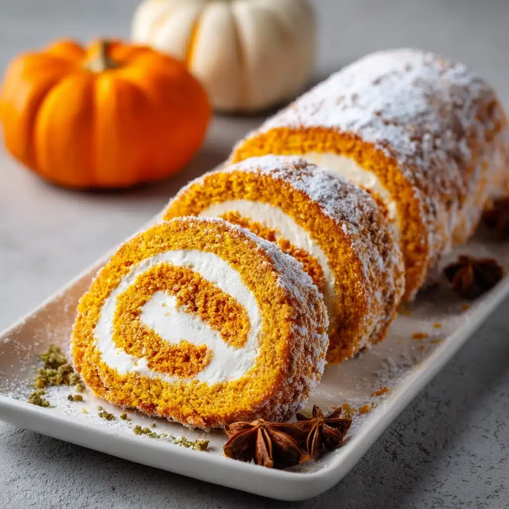 Classic Pumpkin Roll with Cream Cheese Filling Recipe - Recipe Image