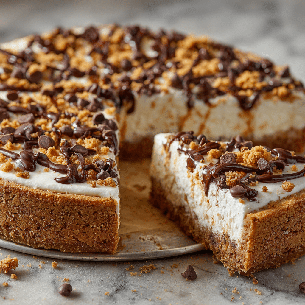 Deep Dish Cookie Dough Cheesecake Pizza Recipe - Recipe Image