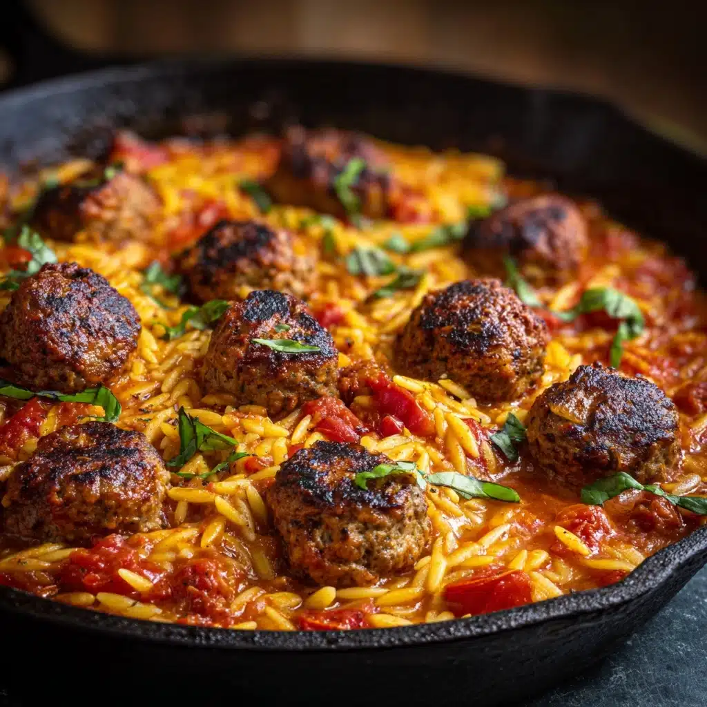Meatball Orzo Skillet Recipe - Recipe Image