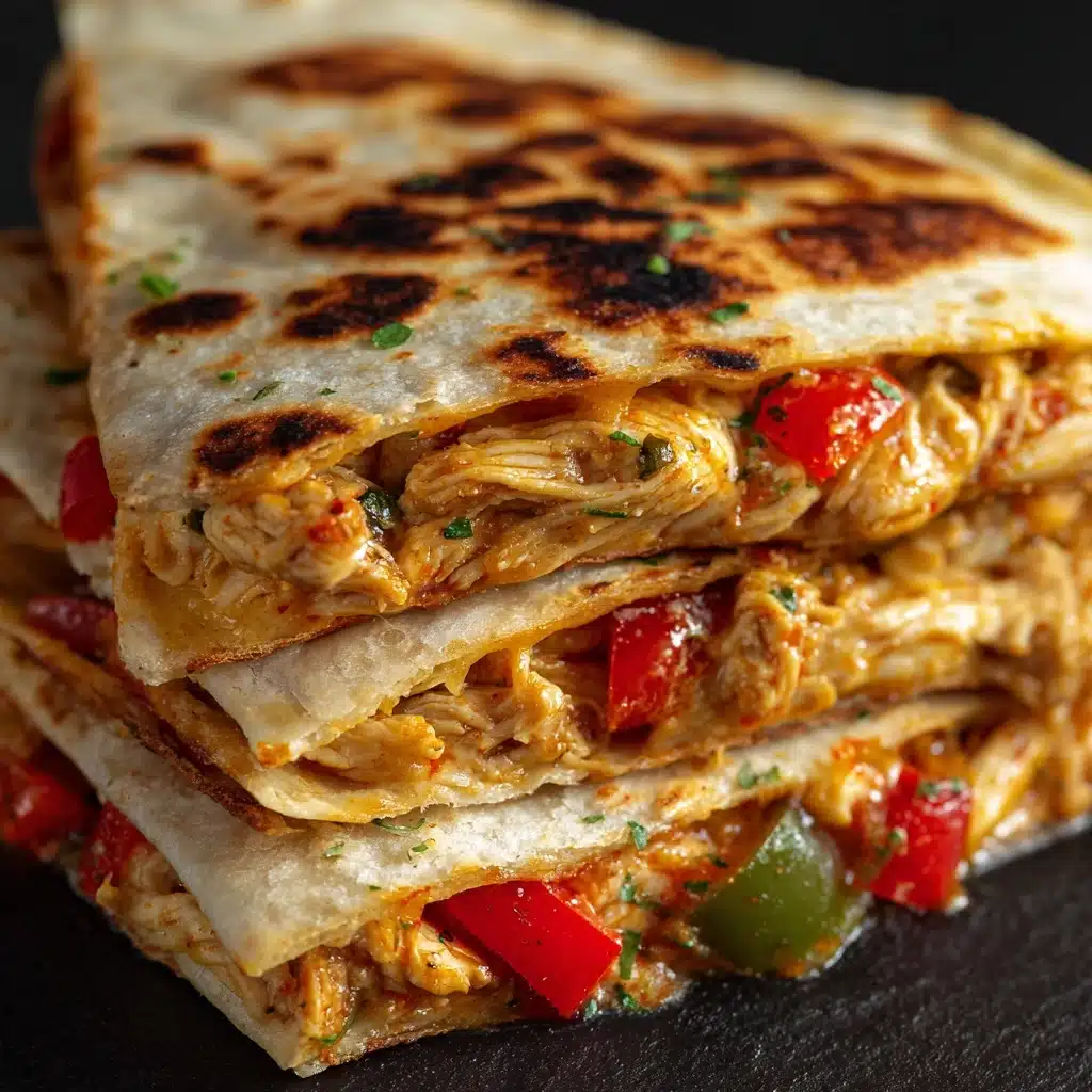 Blackstone Chicken Fajita Quesadillas Recipe - Recipe Image