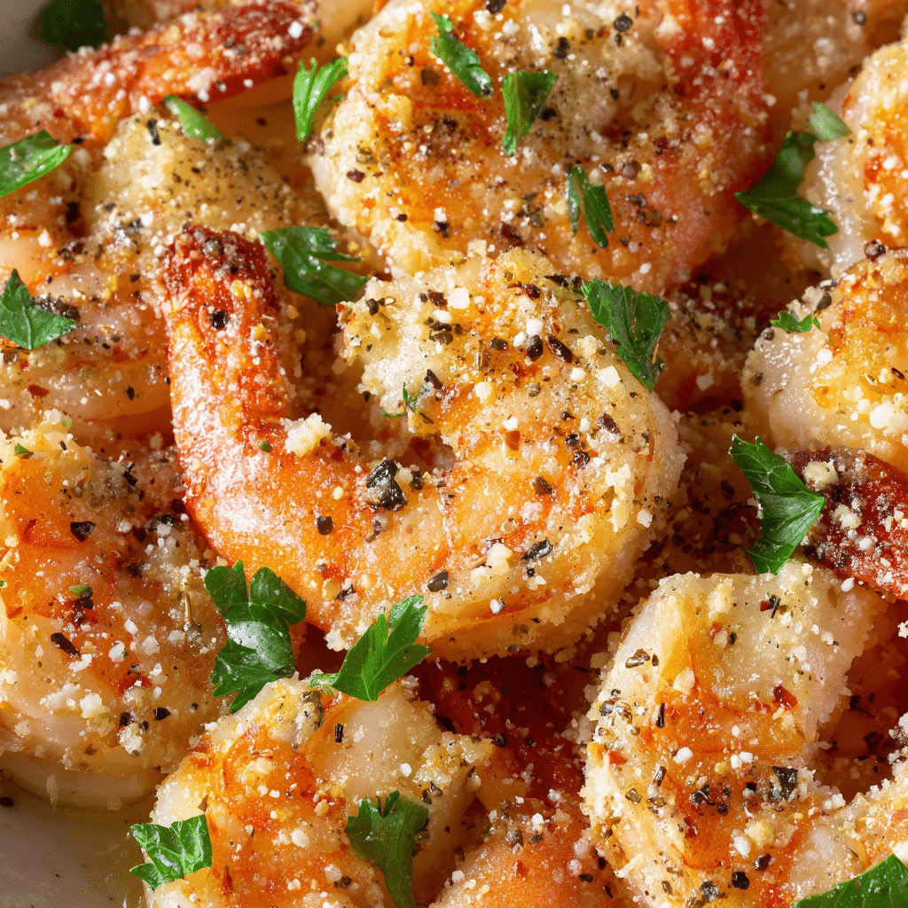 Garlic Parmesan Roasted Shrimp Recipe - Recipe Image